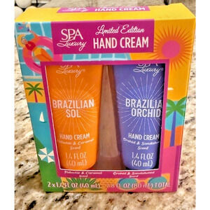 Spa Luxury Limited Edition Hand Cream - Brazilian Sol & Brazilian Orchid - NEW